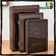 DUOJUAN Certificate Storage Box, Dustproof Plastic A4 File Box, Durable A4 Transparent Multifunction