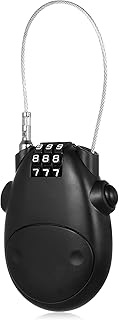 3-Digit Combination Cable Locks, 77cm Retractable Cable Lock, Security Password Lock, Combination Lo