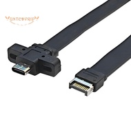 Connectors USB 3.2 Front Panel Extension Cable,GEN2x2 Baffle Cable TYPE-E to Chassis Type-C Front C 