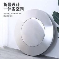 Round Table Conjoined Stainless Steel 304 Turntable Household Extra Thick Round Table I5QI