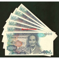 Uang Kuno 1000 Rupiah Sutomo UNC 1980