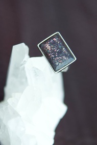 血滴堇青石 S925銀戒指 斯裡蘭卡