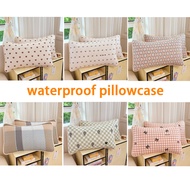 (20 Color) Waterproof Pillowcase Quilted Pillow Case Anti-Urine Pillow Cover for Kid 48x74cm 1 Piece