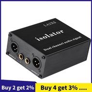 Audio Isolator Dual-Channel Audio Isolator Noise Reduction Filter 6.5 XLR Mixer Audio Isolator