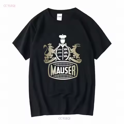 Mauser Firearms T Shirt German Guns k98 WW1 WW2 Logo Men's Gun Germany long or short sleeves vintage