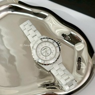 S4015-CHANEL 白陶瓷12點鑽33錶逕J12 H5703
