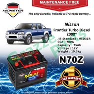 Münster Robust MF CMF N70Z | N70ZR | NX120-7R | 95D31R (75AH) Car Battery Bateri Kereta for Nissan F