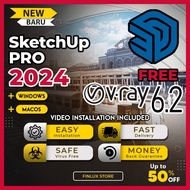 [VIDEO] SketchUp Pro 2024 FREE Vray 6.2 | LayOut | Style Builder Latest Lifetime For Win & McOS (64-