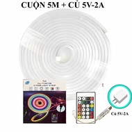 Đèn NEON FLEX - Dây đèn neon chạy đuổi ARGB trang trí decor tường phòng ngủ phòng khách góc làm việc