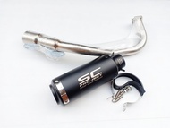 ชุดท่อ Click 125i ชุดท่อ Click150i ท่อclick125i ท่อclick150i +ปลายท่อเอสซีสีดำยาว 9.5นิ้ว