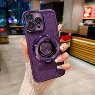 Luxury Phone Case For Realme Note 60 Note 50 C61 C63 C53 C51 C65S Casing With Suction Bracket Ring H