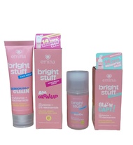Emina 1 Paket Full Lengkap Skincare 1 Paket BPOM PAKET EMINA BRIGHT STUFF 4 PCS [ FACE WASH 50 ML