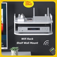 Rak Kayu Gantung Dinding Wifi Astro DVD Rack TV Box Shelf Wall Mount Router Bracket DVD Player 2 Lay