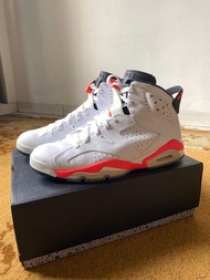 NIKE AIR JORDAN 6 WHITE INFRARED SIZE 46 ORIGINAL SECOND PRELOVE