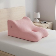 [szlztmy2mg] Contoured Back Support Cushion Versatile Ergonomic Bed Pink 50-40-26cm