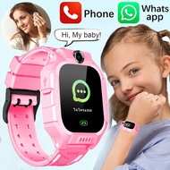 [กระเป๋าสตางค์ผู้ชาย] เด็ก SOS Smart Watch IP67กันน้ำซิมการ์ด4G เครื่องติดตามตัวเด็กจีพีเอสสายรัดข้อมือป้องกันการสูญหายสำหรับ IOS Android Relojes