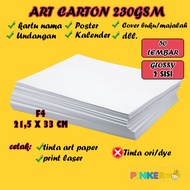 Art carton paper/art paper 230 gsm F4 contains 50 sheets/art cardboard 230 gram folio