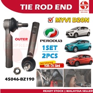S2U Steering Rack Tie Rod End Outer Inner Perodua Myvi D20N 45046-BZ190 Kepala Ball Joint Tayar Kere