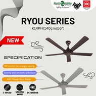KDK K14YZ/K14XZ CEILING FAN Remote 56”(PBR/GY) Z SERIES 【KDK 5 BILAH】KDK CEILING FAN REMOTE 5 BLADES