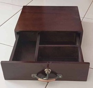 cash drawer laci uang laci kasir laci toko kayu jati finishing spet ukuran 30x26x10