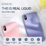 Soft Case Ap pel Iphone X / Iphone Xs Iphone XR Iphone Xs Max Liquid Silikon Slim Skin Macaron Bludr