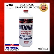 NATIONAL BRAKE & CLUTCH FLUID DOT3 900ml “NATIONAL BRAND”