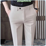Junqun Pants For Men Summer high-end gurkha pants seluar slack lelaki Drapey feeling korea pant VP06