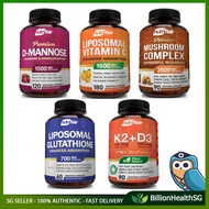 NutriFlair (Mushroom Supplement | Vitamin C | Glutathione | D-Mannose | K2 + D3)