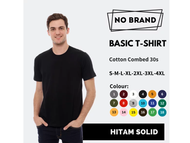 polo tshirt katun hitam seragam kantor // baju kerja perusahaan // KATUN wangki shirt kombinasi HITA