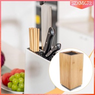 [szxmkj2] Knives Block Wood Ornament Knives Holder Storage for Chefs Stand Gifts Strong Easy to  Sav