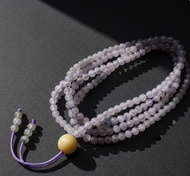 冰種飄烏雞翡翠珠鍊珠鏈 | 天然緬甸玉翡翠A貨 | 送禮