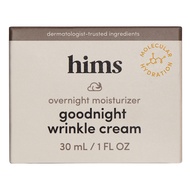 hims goodnight wrinkle cream for men - fine lines, puffiness, dark eye circles - caffeine, hyaluroni