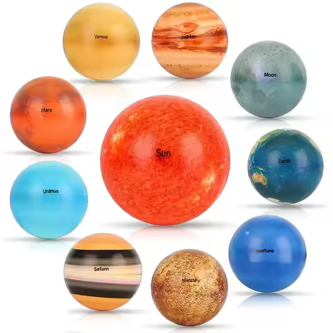 Solar System Planets Stress Ball For Kids Space Decompression Education Toys Universe Children's Ear
