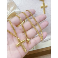 10k saudi gold cross necklace-1,200