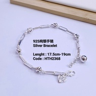 [ READY STOCK ] （ H2368 ) 925 Silver Bracelet 925 纯银简约手链