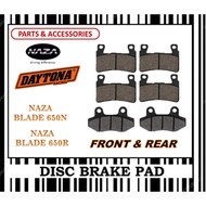 NAZA BLADE 650 GTR BRAKE PADS SET FR0NT &amp; REAR DAYTONA TYPE