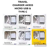 Tc Travel Charger Brand Mini AK-933 Original 99% 2A Real Good Quality AK933 SO