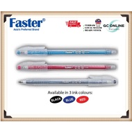 Faster 0.5mm CX445 Ball Pen - Black , Blue , Red