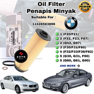 OIL FILTER BMW F20/F21‐140i F22/F23‐240i F30/F34‐340i F33 440i G30‐540i/530d G11 11428583898