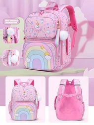 1 Pieza De Mochila De Niña Arcoíris, Linda Mochila Para Niños, Mochila Impresa Con Unicornio, Mochila Para Laptop De 15 Pulgadas, Diseño De Apertura Con Cremallera De 90 ° , Ideal Para Útiles Escolares, Ideal Para Regalos De Cumpleaños, Adecuado Para Niñas De 6-14 Años, Para La Escuela Y El Viaje (impresión Al Azar En Color Rosa)