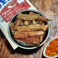Maha Smoked Fish Russian Flavor Fruit Wooden Smoked Dried Maha Fish Snacks Open Bag Convenient Insta