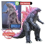 2024 Godzilla Vs Kong 2 Movie Godzilla Evolved Ver Pink Back King of Monsters Action Figure Model Co