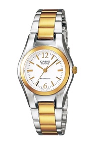 Casio Standard นาฬิกาข้อมือผู้หญิง สายสแตนเลส รุ่น LTP-1253SG,LTP-1253SG-7A,LTP-1253SG-7ADF ( CMG )- สีเงิน สลับ ทอง