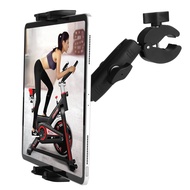Treadmill Tablet Ipad Holder Bike Handlebar Mount Clamp for Stationary Bicycle Elliptical Spin Bike 
