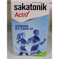 Sakatonik Activ D3 1000 - Vitamin D3 1000 IU 90’s Tablet, Exp: 03/2026