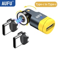 AUFU 540 Degree Rotating Magnetic Adapter USB to Type-C Charging Cable Magnetic USB C Female Convert
