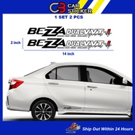 Bezza Dual Vvti Car Sticker / 1 set 2 pcs / CS666