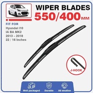 Front Wiper Blades For Hyundai i10 MK2 IA 2013 - 2022 Grand i10 BA Windscreen Windshield Car Accesso