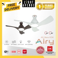 KDK Airy E48GP Ceiling Fan 48" with LED/F40GP Ceiling Fan 40" with LED (3 Blade Ceiling Fan)