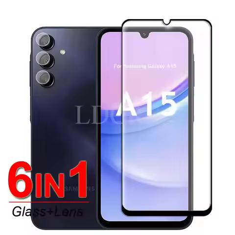 For Samsung Galaxy A15 Glass Samsung A15 Tempered Glass Screen Camera Lens Protector Film Galaxy A15